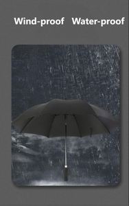 Custom Golf <b>Umbrella</b> Straight Pattern Design Semi Automatic 27 Inch 30 Inch Windproof <b>Large</b> Canopy for Promotions - Product Image 4