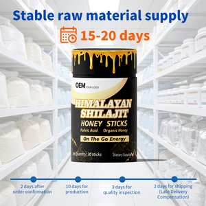 Bâtonnets de miel de Shilajit pur de l'Himalaya OEM Or, faible MOQ, fabricant de compléments alimentaires sous marque privée, lancement rapide, personnalisation flexible - Product Image 3
