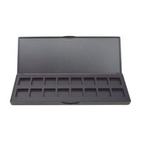 Palette de fards à paupières carrée jetable 16 couleurs, finition mate, rectangulaire, 16 nuances, en plastique écologique – Fournisseur chinois