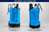 Pompe de drainage submersible portable et légère MEUDY KBV avec turbine en chrome haute performance pour le déshumidification des chantiers de construction et des sous-sols