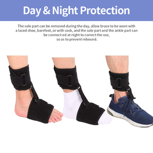 Penstabil pergelangan kaki nilon dapat diatur, penahan kaki jatuh untuk Reel, perlindungan penjepit Drop kaki pengangkat dorsifleksi dalam rehabilitasi - Product Image 6