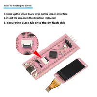 STM32F103C8T6 Layar LCD TFT 0.96 inci Papan Pengembangan STM32 Mikrokontroler ARM dengan Antarmuka Tipe-C