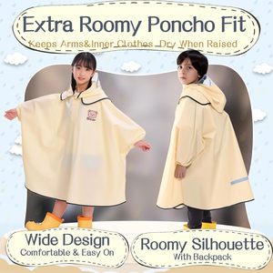 Poncho imperméable INS pour bébé avec oreilles 3D, fermeture éclair sur le devant, idéal pour l'extérieur - Product Image 5