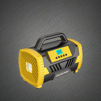 Portable 250PSI Gonfleur De Pneu De Voiture Compresseur D'air Pompe Usage Domestique AC 220 Volt & DC 12V LED Lumière ABS Matériel pour Voitures et Pneus
