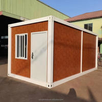 Maison modulaire ignifuge pour chantier de construction, bureau temporaire, dortoir pour travailleurs, maison préfabriquée en kit à vendre