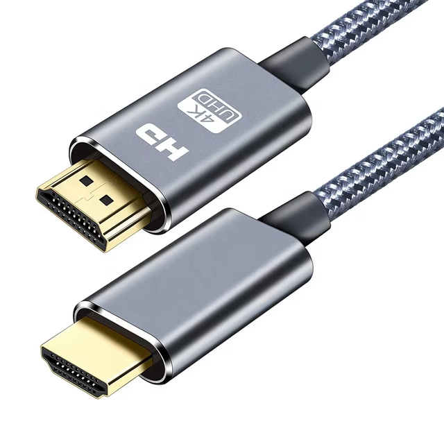 4K 60Hz HDR HDMI Cable Cotton Mesh Braided High Speed Ultra HD Video Cord Support 2K 1080P for Monitor Projector
