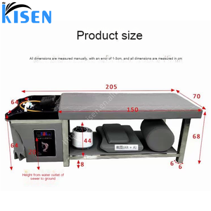 KISEN Headspa Sofá Comercial para Oficina, Mostrador de Recepción, Muebles de Belleza, Set de Salón, Cama de Lavado de Cabello para Peluquería - Product Image 4