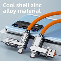 Nouveau câble de charge 120w Usb Type C à C 4-en-1 câble de charge rapide multifonctionnel 1.5m câble de synchronisation de données adapté à IPhone17