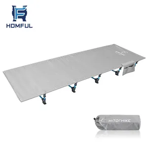 HOMFUL 강화 footpads 캠핑 장비 침대 접이식 침대 캠핑 침대