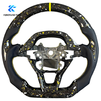 Volant de voiture sport en cuir forgé personnalisé avec fibre de carbone pour Honda Civic 11 FL1 2022 2026 Accord 11e génération CRV Fit