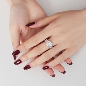 Dylam Top Picked S925 <b>Silver</b> Rhodium Plated <b>Eternity</b> Band Anniversary Birthday Gift Women 8A Cubic Zirconia Wedding Promise <b>Ring</b> - Product Image 4