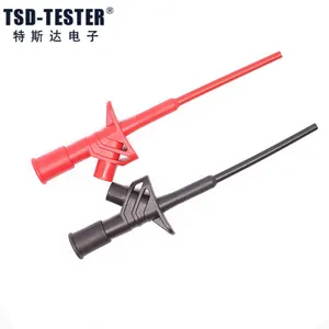 Fully Insulated Flexible Working Part Super Elasticity And Clamping Force Quick Test Probe With 4mm Socket