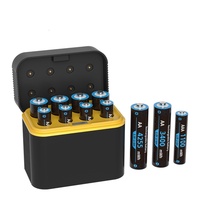 Chargeur de batterie portable professionnel 1,5 V AA rechargeable intelligent USB Type-C 500 mA multi-tension en ABS+PC ignifuge