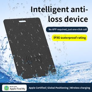 Balise intelligente ultra-fine anti-perte pour <span class=keywords><strong>iPhone</strong></span>, <span class=keywords><strong>GPS</strong></span> pour appareil, recharge sans fil, suivi de localisation, carte de portefeuille compatible, étanche - Product Image 4