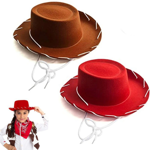 Disfraz de <span class=keywords><strong>Vaquero</strong></span> <span class=keywords><strong>Princesa</strong></span> con <span class=keywords><strong>Sombrero</strong></span> de Fieltro para Niños, Ideal para Actuaciones, Fiestas de Despedida de Soltera y Cumpleaños - Product Image 1