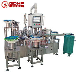 GDHP <span class=keywords><strong>Labios</strong></span> automáticos Aceite esencial Prensado Llenado Tapado Sistema de procesamiento de embalaje Máquina de llenado de línea para botella pequeña - Product Image 6