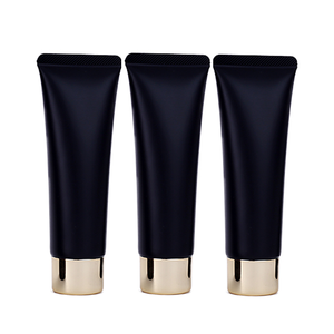 Tube vide en plastique noir, rouge, bleu foncé pour cosmétiques, 30 ml, 50 ml, 100 ml, pour soins de la peau et nettoyants faciaux, avec couvercle à vis noir ou à clapet. - Product Image 1