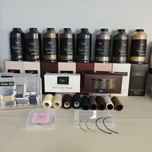 <span class=keywords><strong>Fil</strong></span> à coudre en nylon collé de 1500 yards avec logo personnalisé, <span class=keywords><strong>fil</strong></span> professionnel <span class=keywords><strong>pour</strong></span> la couture, le tissage, les extensions de <span class=keywords><strong>cheveux</strong></span>, la fabrication de perruques - Product Image 2