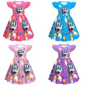 Nuovo Vestito per Bambine con Stampa Animali, Maniche a Sbuffo in Seta di Latte, Stile Cross-Border - Product Image 5