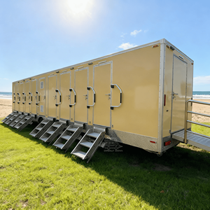 Baño Portátil para Exteriores, Ducha para Camping, Conforme a la Normativa ADA, Baño Portátil para Discapacitados, Remolque de Baño Móvil VIP de Lujo para Apartamentos - Product Image 1