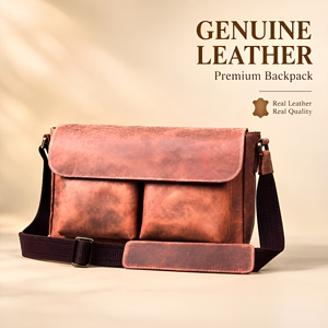 Luxury Genuine Leather <b>Messenger</b> <b>Bag</b> <b>Crossbody</b> Shoulder Satchel Laptop Office Work Travel Handmade Unisex Business Gifts Edition - Product Image 1