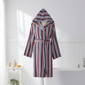 Peignoir unisexe 100% coton Best Seller Séchage rapide Vêtement de nuit d'été Tissu tissé respirant Léger Toute l'année ODM Fabriqué en Turquie - Product Image 6