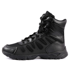 Bottes de randonnée tactiques noires et kaki - Ultra-légères en PU et cuir suédé de vache pour usage extérieur - Personnalisables OEM/ODM - Product Image 1