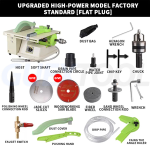 <strong>Small</strong> Grinding Machine Jade Polishing Machine Jade Carving Machine Woodworking Cutter Home Buddhist Bead Polisher Wood <strong>Table</strong> Saw - Product Image 5