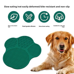 Alfombrilla de silicona para lamer para perros con ventosa, no tóxica, comedero lento para estimulación mental y cuidado de cachorros - Product Image 5