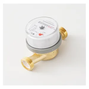 single jet water meter mini water flowmeter class B brass water meter for household