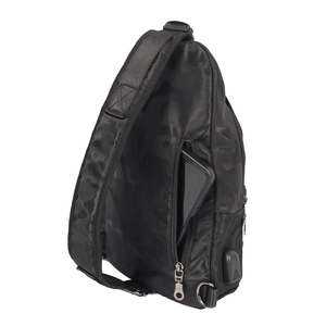 Marsupio Nero Idrorepellente, Borsa a Tracolla Resistente per Uso Quotidiano all'Aperto - Product Image 4