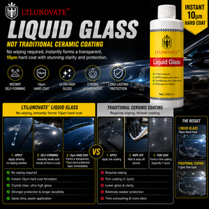 LTLUNOVATE น้ำยาเคลือบแก้ว 240 มล. สำหรับซ่อมสีรถยนต์ เคลือบเงาสูง แก้ไขรอยขีดข่วนและรอยหมุนของสีที่ซีดจาง - Product Image 5