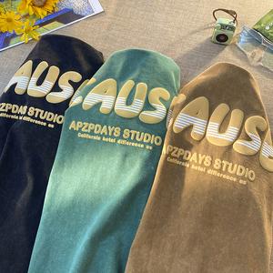 Wholesale Custom 3d Puff Print T-Shirt Manufacturer Washed Vintage Acid Wash Distressed Oversized Drop Shoulder T Shirt - Product Image 2
