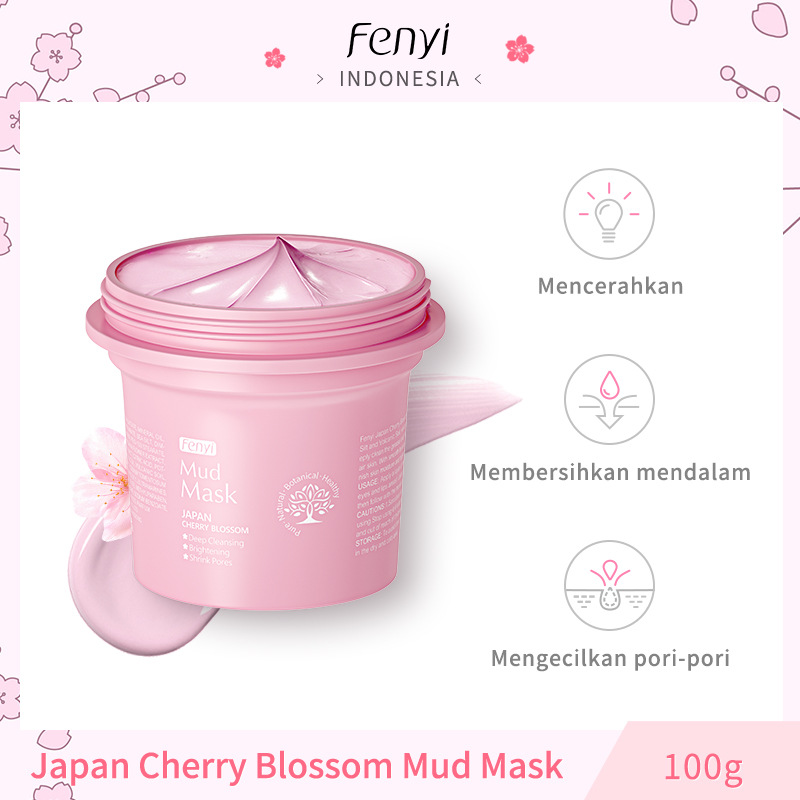 FENYI Cherry Blossom Sakura Clay Mud Mask - Deep Cleansing