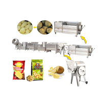 Ligne de production de frites semi-automatique Le prix de la ligne de production de chips de pommes de terre