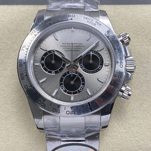 Montre mécanique de luxe de qualité supérieure, étanche, 40 mm, UFO Factory, acier 904L, mouvement 4131, 126509 Chrono, montre grise - Product Image 1