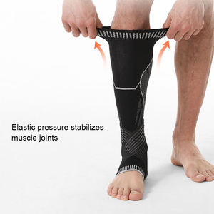 Protector de Espinilleras de Fútbol Tejido, Antideslizante, Soporte de Tobillo, Compresión de Pantorrilla con Correas para Fútbol - Product Image 2