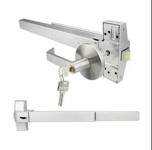Le métal creux commercial rencontre ignifuge avec la porte en acier <span class=keywords><strong>de</strong></span> remplissage <span class=keywords><strong>de</strong></span> <span class=keywords><strong>laine</strong></span> <span class=keywords><strong>de</strong></span> <span class=keywords><strong>roche</strong></span> d'isolation avec le dispositif <span class=keywords><strong>de</strong></span> panique d'insertion en verre - Product Image 5