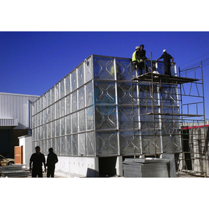 Réservoir d'eau de pluie modulaire boulonné en acier inoxydable HUILI, <span class=keywords><strong>prix</strong></span> usine, <span class=keywords><strong>5000</strong></span> <span class=keywords><strong>litres</strong></span>, panneaux de qualité alimentaire, base en béton - Product Image 2