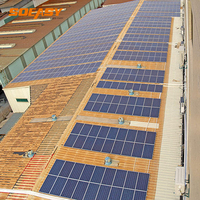 Rail de montage solaire photovoltaïque en aluminium de haute qualité, rails de panneaux solaires, support de montage 10 kW, système de montage sur toit métallique mini-rail 10 kW