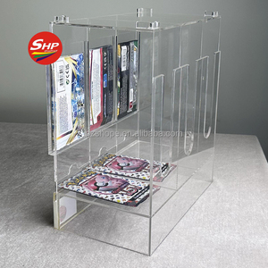 SHP vente en gros 3 slots <span class=keywords><strong>Pokemon</strong></span> série renforcer Pack acrylique distributeur résistant aux ultraviolets <span class=keywords><strong>Pokemon</strong></span> série carte Pack présentoir - Product Image 3