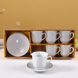 Juego de tazas y platillos de cerámica, juego de tazas de té de porcelana, venta al por mayor - Product Image 2