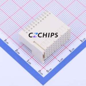 354865 Board-to-Board & Backplane Connector Bent Lead Through Hole,P=2mm Connector 55P 2mm Right Angle Insert 5 - Product Image 2