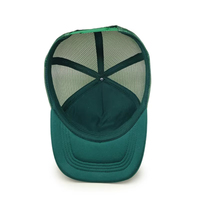 Casquette personnalisée à 5 panneaux Applique brodée avec logo en mousse tissée Casquette de camionneur