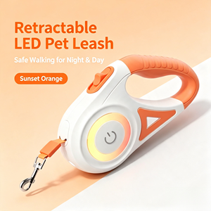 <span class=keywords><strong>Laisse</strong></span> <span class=keywords><strong>Rétractable</strong></span> pour Chien de 5 Mètres avec Lampe Torche LED, <span class=keywords><strong>Laisse</strong></span> Automatique pour Petits et Moyens Chiens, Design Simple et Moderne en ABS, Idéale pour l'Extérieur - Product Image 3