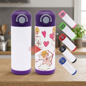 USA Stock Stainless Steel Double Wall Vacuum Tumbler 12oz Customized Color Cartoon Cup Lid for Travel Kids Insulated Flask Gift - Product Image 2