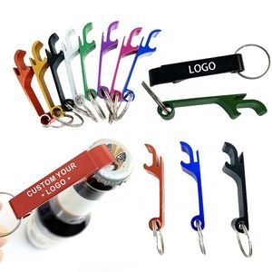 Décapsuleur de bouteille de bière en émail personnalisé en gros d'usine, porte-clés en aluminium, décapsuleur porte-clés - Product Image 1