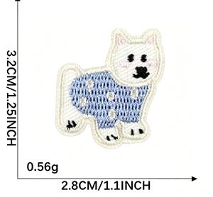 Computer Embroidery Self-Adhesive Nonwoven <b>Felt</b> Small Cartoon Cute <b>Animal</b> House Design Polyester Patches for Clothing Bags - Product Image 2
