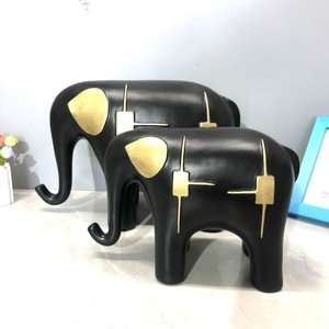 Minimalista bianco e nero decorazione elefante coppia di statue di elefante <span class=keywords><strong>per</strong></span> l'home Office <span class=keywords><strong>moderno</strong></span> di lusso decorazione <span class=keywords><strong>per</strong></span> la casa decorazione <span class=keywords><strong>per</strong></span> la casa - Product Image 2