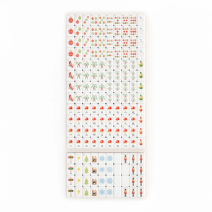 Juego de Mahjong Americano de Lujo para las Fiestas Navideñas, Serie <span class=keywords><strong>Ludo</strong></span>, 160 Fichas Acrílicas con Reverso Rojo, Tema de Santa Claus, para Niños y Profesionales - Product Image 6